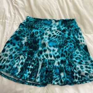 Dona Jo Fitwear Flirty Skirt / Skort (Wildblue) 14.5" Size 2 (Large)